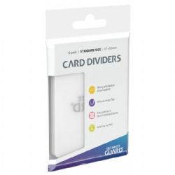 ULTIMATE GUARD -  CARD DIVIDERS - TRANSPARENT (10)