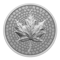ULTRA-HIGH RELIEF SML (LARGE FORMAT) -  ULTRA-HIGH RELIEF 5-OZ. SILVER MAPLE LEAF (SML) -  2023 CANADIAN COINS 02