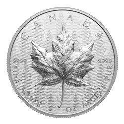 ULTRA-HIGH RELIEF SML (LARGE FORMAT) -  ULTRA-HIGH RELIEF 5-OZ. SILVER MAPLE LEAF (SML) -  2024 CANADIAN COINS 03