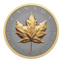 ULTRA-HIGH RELIEF SML -  ULTRA-HIGH RELIEF 1-OZ SILVER MAPLE LEAF (SML) -  2023 CANADIAN COINS 02