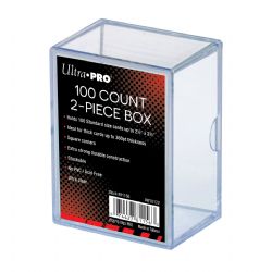 ULTRA PRO -  100-COUNT 2 PIECES PLASTIC BOX
