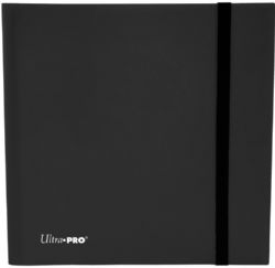 ULTRA PRO -  12-POCKET PRO BINDER PORTFOLIO - JET BLACK (20 PAGES) -  ECLISPE