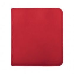 ULTRA PRO -  12-POCKET ZIPPERED RED PRO (20 PAGES) -  PRO-BINDER