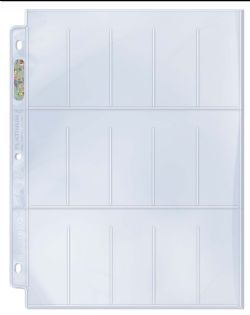 ULTRA PRO -  15 POCKET PAGES