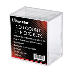 ULTRA PRO -  200 COUNTS 2 PIECES PLASTIC BOX