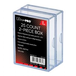 ULTRA PRO -  25 COUNTS 2 PIECES PLASTIC BOX (2-PACK)