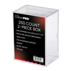 ULTRA PRO -  250 COUNTS 2 PIECES PLASTIQUE BOX