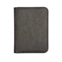 ULTRA PRO -  4-POCKET PORTFOLIO WITH ZIPPER WITH ZIPPER - SUEDE JET (20 PAGES) -  PRO-BINDER
