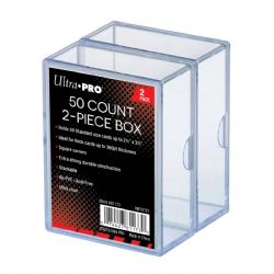 ULTRA PRO -  50 COUNTS 2 PIECES PLASTIC BOX - 2-PACK