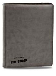 ULTRA PRO -  9-POCKET PORTFOLIO - PREMIUM - GREY (20 PAGES) -  PRO-BINDER
