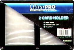 ULTRA PRO -  BLACK 2 CARD HOLDER