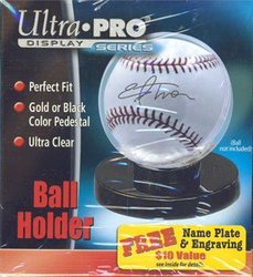 ULTRA PRO -  BLACK BASE BALL HOLDER