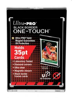 ULTRA PRO -  BLACK BORDER ONE-TOUCH MAGNETIC CLOSURE (UP TO 35PT)