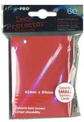 ULTRA PRO -  JAPANESE SIZE SLEEVES - PRO-GLOSS - RED (60)