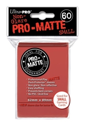 ULTRA PRO -  JAPANESE SIZE SLEEVES - PRO-MATTE - RED (60)