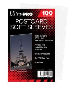 ULTRA PRO -  POSTCARD SOFT SLEEVES (PACK OF 100)
