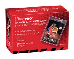 ULTRA PRO -  SEMI-RIGID CARD HOLDERS FOR GRADE SUBMISSION (200-PACK) - 3 3/16