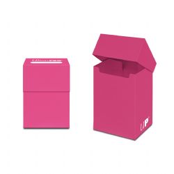 ULTRA PRO -  SOLID DECK BOX - PINK CLEAR (80)