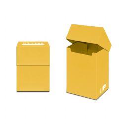 ULTRA PRO -  SOLID DECK BOX - YELLOW (80)