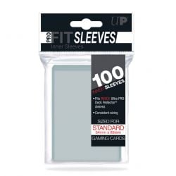 ULTRA PRO -  STANDARD SIZE SLEEVES - PRO-FIT - TRANSPARENT (100)