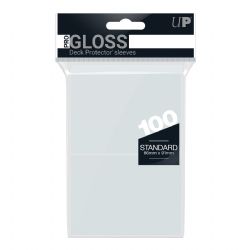 ULTRA PRO -  STANDARD SIZE SLEEVES - PRO GLOSS - CLEAR (100)
