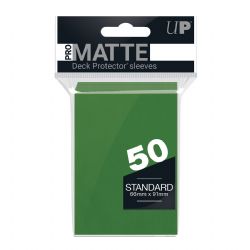 ULTRA PRO -  STANDARD SIZE SLEEVES - PRO-MATTE - GREEN (50)