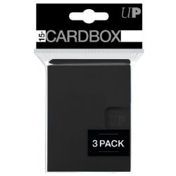 ULTRAPRO -  CARD BOX PRO 15+ - BLACK- 3 PACK