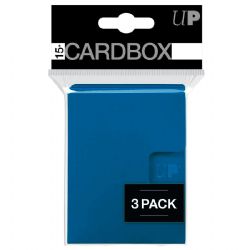 ULTRAPRO -  CARD BOX PRO 15+ - BLUE- 3 PACK