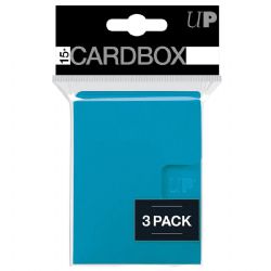 ULTRAPRO -  CARD BOX PRO 15+ - LIGHT BLUE- 3 PACK