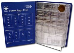 UNI-SAFE ALBUMS -  BLUE ALBUM FOR CANADIAN 1-CENT (1858-1920)