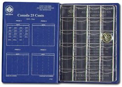 UNI-SAFE ALBUMS -  BLUE ALBUM FOR CANADIAN 25-CENT (2000-DATE)