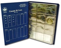 UNI-SAFE ALBUMS -  BLUE ALBUM FOR CANADIAN 50-CENT (1984-DATE)