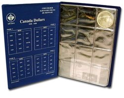 UNI-SAFE ALBUMS -  BLUE ALBUM FOR CANADIAN DOLLARS (1935-1986)