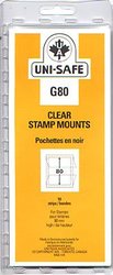 UNI-SAFE -  CLEAR STAMP MOUNTS G80 (PACK OF 10)