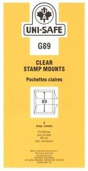 UNI-SAFE -  CLEAR STAMP MOUNTS G89 (PACK OF 8)