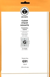 UNI-SAFE -  CLEAR STAMP MOUNTS G91 (PACK OF 8)
