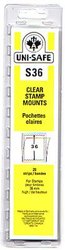 UNI-SAFE -  CLEAR STAMP MOUNTS S36 (PACK OF 20)
