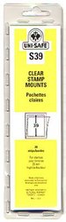 UNI-SAFE -  CLEAR STAMP MOUNTS S39 (PAQUET DE 20)