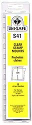 UNI-SAFE -  CLEAR STAMP MOUNTS S41 (PACK OF 20)