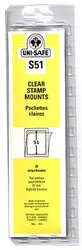 UNI-SAFE -  CLEAR STAMP MOUNTS S51 (PACK OF 20)
