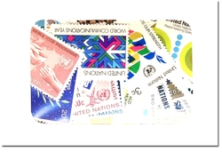 UNITED NATIONS -  150 ASSORTED STAMPS - UNITED NATIONS MINT