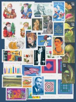 UNITED STATES -  2001 COMPLETE YEAR SET (NEW STAMPS)