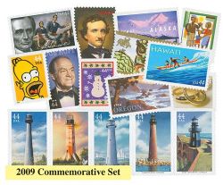 UNITED STATES -  2009 COMPLETE YEAR SET (NEW STAMPS)