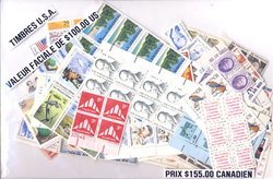 UNITED STATES -  USA STAMPS UNUSED (DIFFERENTS YEARS) - FACE VALUE $100,00 US