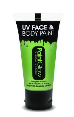 UV MAKE UP -  UV FACE & BODY PAINT - NEON GREEN (50 ML)