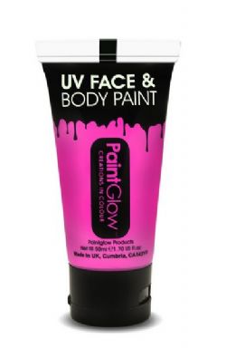 UV MAKE UP -  UV FACE & BODY PAINT - NEON PINK (50 ML)