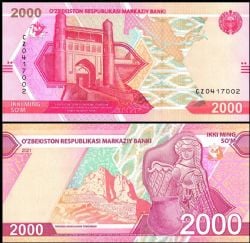 UZBEKISTAN -  2000 SUM 2021 (UNC) 87