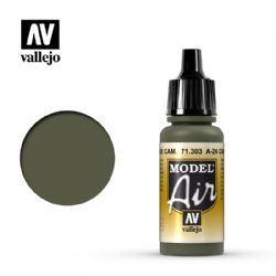 VALLEJO PAINT -  A-24M CAMOUFLAGE GREEN (17 ML) -  MODEL AIR VAL-MA #71303