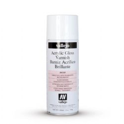 VALLEJO PAINT -  ACRYLIC GLOSS VARNISH - SPRAY -  AEROSOL VAL-HPS #28530