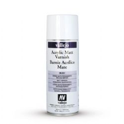 VALLEJO PAINT -  ACRYLIC MATT VARNISH - SPRAY -  AEROSOL VAL-HPS #28531